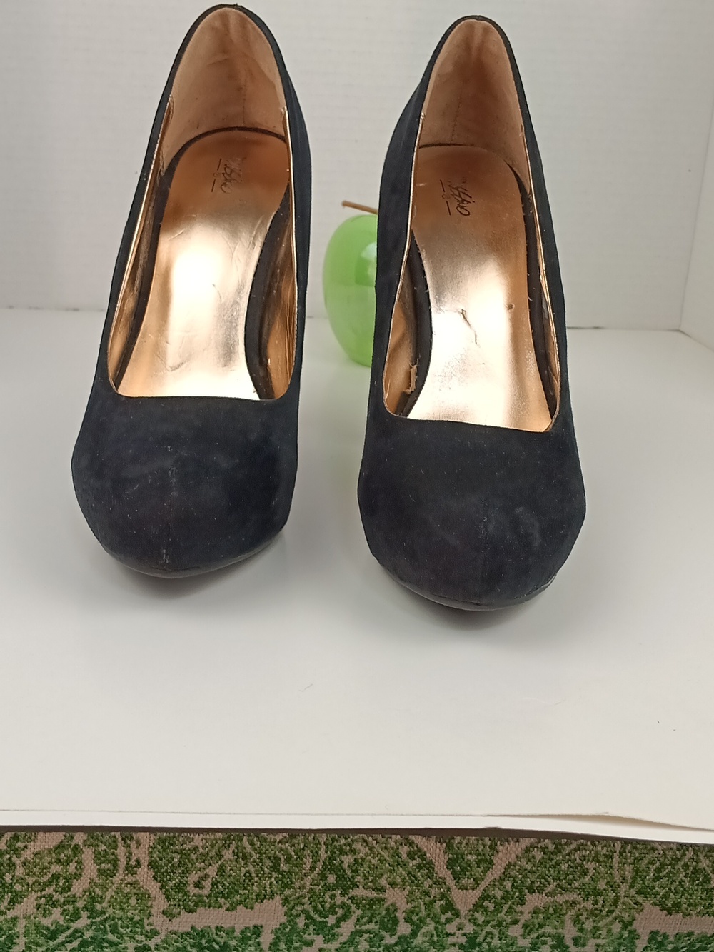 Mossimo Classic Black Suede High Heel Pumps - Women Sz 9 - Picture 2 of 8